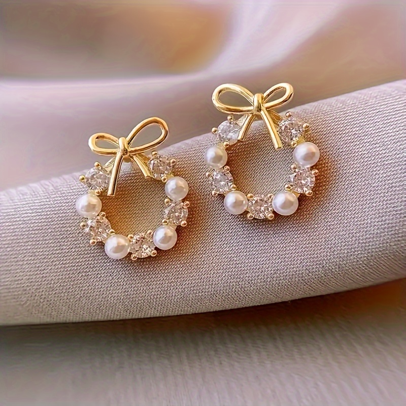 Boho Style Dangle Earrings with Synthetic Zircon